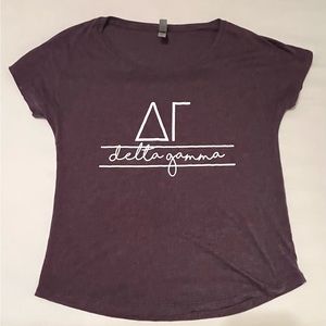 Delta Gamma Panhellenic Sorority Purple Tee